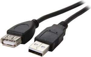 BYTECC USB2-10MF-K Black Type A Male to Type A Female USB 2.0 Extension Cable