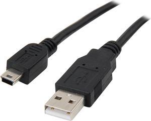 BYTECC USB2-15MIN Black USB 2.0 Type A Male to Mini B Male Cable