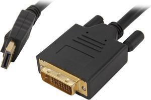 BYTECC DPDVI-10 10 ft. Black Display Port to DVI Cable Male to Male