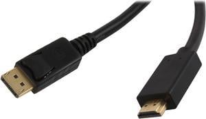 BYTECC DPHM-10 10 ft. Black Display Port to HDMI® Cable Male to Male