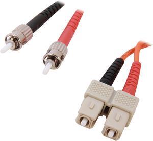 BYTECC MD-SST5 16.4 ft. ST to SC Duplex (2 Strand) Cable, Multi Mode 62.5/125 Standard Zipcore Male to Male