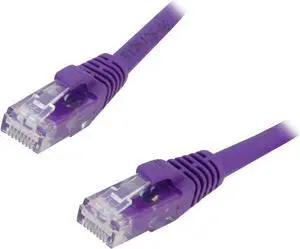 C2G 31347 Cat6 Cable - Snagless Unshielded Ethernet Network Patch Cable, Purple (5 Feet, 1.52 Meters)