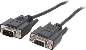 C2G 52033 DB9 M/F Serial RS232 Extension Cable, Black (25 Feet, 7.62 Meters)
