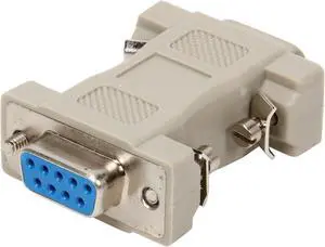 C2G 02457 MultiSync VGA (HD15) Male to DB9 Female Serial RS232 Adapter, Beige