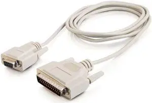 C2G 09445 DB9 Female to DB25 Male Serial RS232 Modem Cable, Beige (25 Feet, 7.62 Meters) C2G 09445 DB9 Female to DB25 Male Serial RS232 Modem Cable, Beige (25 Feet, 7.62 Meters)