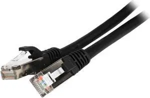 C2G 28692 Cat5e Cable - Snagless Shielded Ethernet Network Patch Cable, Black (7 Feet, 2.13 Meters)
