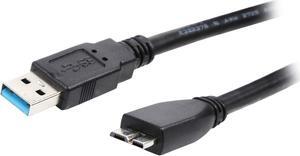 C2G 54177 Micro USB Cable - USB 3.0 A Male to USB Micro-B Male Cable, Black (6.6 Feet, 2 Meters)