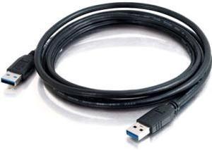 C2G 54171 USB Cable - USB 3.0 A to A Cable M/M, Black (6.6 Feet, 2 Meters)