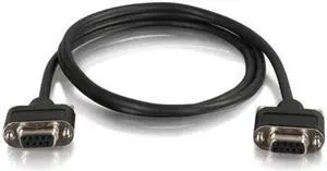 C2G 52147 Serial RS232 DB9 Cable with Low Profile Connectors F/F, In-Wall CMG-Rated, Black (3 Feet, 0.91 Meters) C2G 52147 Serial RS232 DB9 Cable with Low Profile Connectors F/F, In-Wall CMG-Rated, Black (3 Feet, 0.91 Meters)