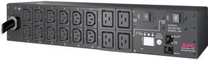 APC Rack Mount PDU, Metered 208V/30A, (16) Outlets, 2U Horizontal Rackmount (AP7811B)