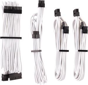 Corsair CP-8920217 Premium Individually Sleeved PSU Cables Starter Kit Type 4 Gen 4 - White
