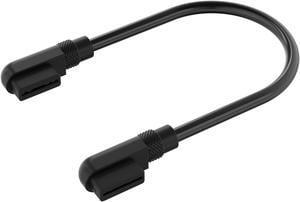 CORSAIR iCUE LINK Cable, 2x 135mm with Slim 90° connectors, Black (CL-9011133-WW)