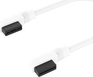 CORSAIR iCUE LINK Cable, 2x 135mm with Slim 90° connectors, White (CL-9011134-WW)