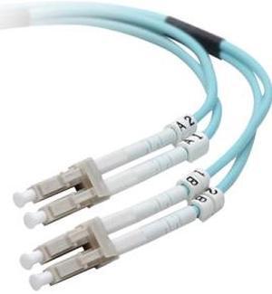 Belkin F2F402LL-04M-G 4 m/13 ft Fiber Optic Cable; 10GB Aqua Multimode LC/LC Duplex MMF, 50/125 OM3