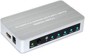XtremPro 61074 5x1 HDMI 2.0 Aluminum Plastic Switch 4K @ 60Hz HDCP 2.2 (UL)