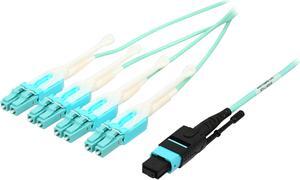 Tripp Lite N844-02M-8LC-PT 7 ft. Fan-out Cable Push / Pull Tab MTP/MPO to 8 x LC 40Gbase OM3 Plenum