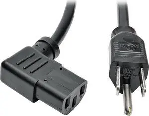 Tripp Lite Model P006-014-13RA 14 ft. Standard Computer Power Cord, 10A, 18AWG (NEMA 5-15P to Right Angle IEC-320-C13)