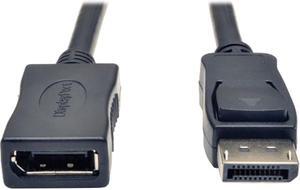 Tripp Lite P579-006 6 ft. Black Connector A	DISPLAYPORT (MALE) Connector B	DISPLAYPORT (FEMALE) DisplayPort Extension Cable with Latches Male to Female