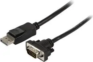 Tripp Lite P581-010-VGA 10 ft. DisplayPort to VGA Cable, Displayport with Latches to HD-15 Adapter