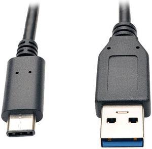 Tripp Lite USB 3.1 Gen 1 (5 Gbps) Cable, USB Type-C (USB-C) to USB Type-A M/M, 3-ft. (U428-003)