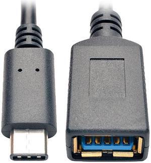 Tripp Lite USB 3.1 Gen 1 (5 Gbps) Adapter Cable, USB Type-C (USB-C) to USB Type-A M/F, 6-in. (U428-06N-F)