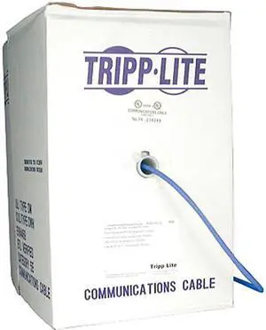 TRIPP LITE N020-01K-BL 1000 ft. Cat 5E Blue 350MHz Bulk Stranded-Core PVC Cable