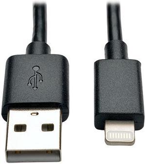 Tripp Lite M100-10N-BK Black MFi Certified Lightning to USB Cable Sync Charge Apple iPhone iPod iPad