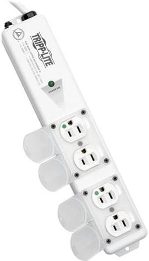 Tripp Lite 4 Outlet Medical-Grade Power Strip, 15A Hospital Grade Outlets, 6ft Cord, Safety Covers, For Patient-Care Areas (PS-406-HGULTRA)