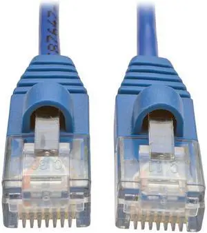 Tripp Lite Cat5e Snagless Molded Slim UTP Patch Cable (M/M), RJ45,  Blue, 4 ft. (N001-S04-BL)
