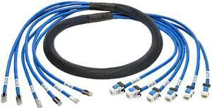 TRIPP LITE N261-006-6MF-BL 6 ft. Cat Cat6/Cat6a Blue Augmented Pre-Terminated Copper Trunk Bundle, (6x) RJ45 (M/F)