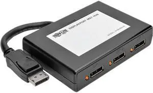 Tripp Lite B156-003-V2 3-Port DisplayPort 1.2 Multi-Stream Transport (MST) Hub, 3840 x 2160 (4K x 2K) UHD