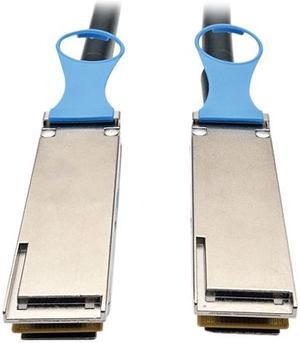 Tripp Lite QSFP28 to QSFP28 100GbE Passive DAC Copper InfiniBand Cable (M/M), 1M, 3 ft. (N282-01M-28-BK)