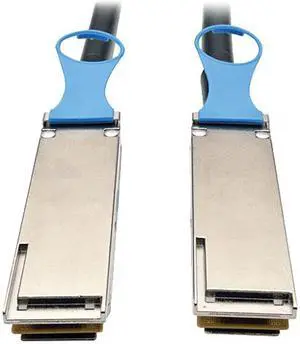 Tripp Lite QSFP28 to QSFP28 100GbE Passive DAC Copper InfiniBand Cable (M/M), 2M, 6 ft. (N282-02M-28-BK)