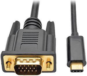 Tripp Lite USB C to VGA Adapter Converter Cable 1080p Type C to VGA 16ft (U444-016-V)