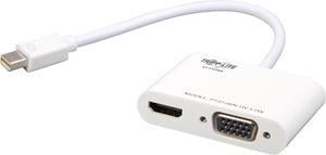 Tripp Lite P137-06N-HV-V2W Mini Displayport to HDMI VGA 4K Adapter Cable MDP to HDMI VGA