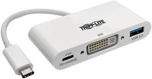 Tripp Lite USB C to DVI Multiport Adapter Converter Hub USB Type C to DVI (U444-06N-DU-C)