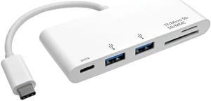 Tripp Lite 2-Port USB-C to USB-A Hub Micro SD & SD/MMC Reader & USB Charging (U460-002-2AM-C)