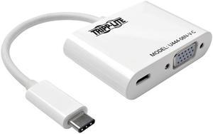 Tripp Lite USB C to VGA Adapter Converter w/ PD Charging,USB Type C to VGA (U444-06N-V-C)