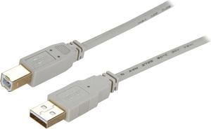 Tripp Lite 10 ft. USB 2.0 Hi-Speed A/B Cable (M/M), 28/24 AWG, 480 Mbps, Beige, 10' (U022-010-BE)