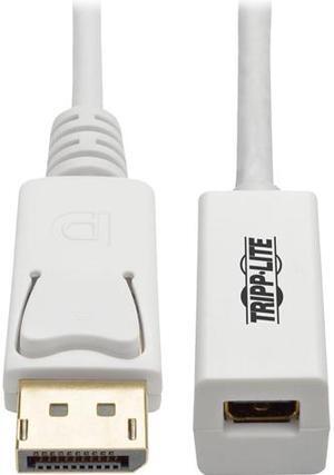 Tripp Lite DisplayPort to MiniDisplayPort Cable Adapter (M/F), 4K x 2K, DP to MDP, 3-ft. (P134-003-MDP)