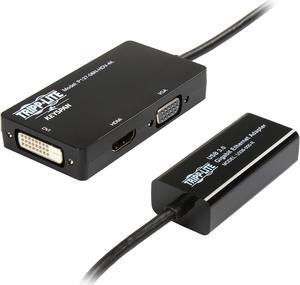 Tripp Lite Microsoft Surface and Surface Pro 2-in-1 Accessory Kit, DVI, VGA, 4K HDMI & Gigabit Ethernet (P137-GHDV-V2-K)