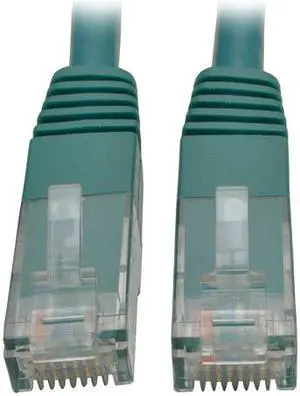 Tripp Lite 15ft Cat6 Gigabit Molded Patch Cable RJ45 M/M 550MHz 24AWG Green