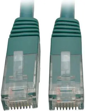 Tripp Lite 25ft Cat6 Gigabit Molded Patch Cable RJ45 M/M 550MHz 24AWG Green