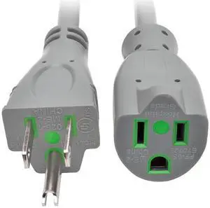 Tripp Lite 2ft Hospital Medical Power Extension Cord 5-15P 5-15R 13A Gray