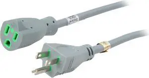 Tripp Lite 6ft Hospital Medical Power Extension Cord 5-15P 5-15R 15A Gray