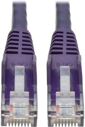 Tripp Lite 20ft Cat6 Gigabit Snagless Molded Patch Cable RJ45 M/M Purple 20'