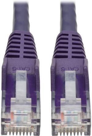 TRIPP LITE N201-001-PU 1 ft. Cat 6 Purple Cat6 Gigabit Snagless Molded UTP Patch Cable