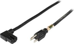 Tripp Lite Model P019-008-C15RA 8 ft. Heavy-Duty Power Cord, 15A, 14 AWG (NEMA 5-15P to Right-Angle IEC-320-C15)