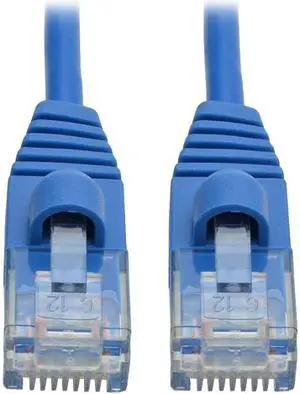 Tripp Lite Cat6a Gigabit Snagless Molded Slim UTP Patch Cable M/M Blue 5 ft. (N261-S05-BL)