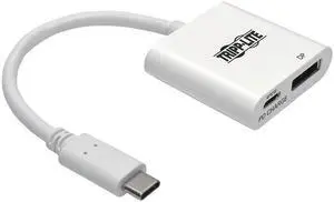 Tripp Lite USB C to DisplayPort Adapter w/ PD Charging USB Type C to DP 6in (U444-06N-DP-C)